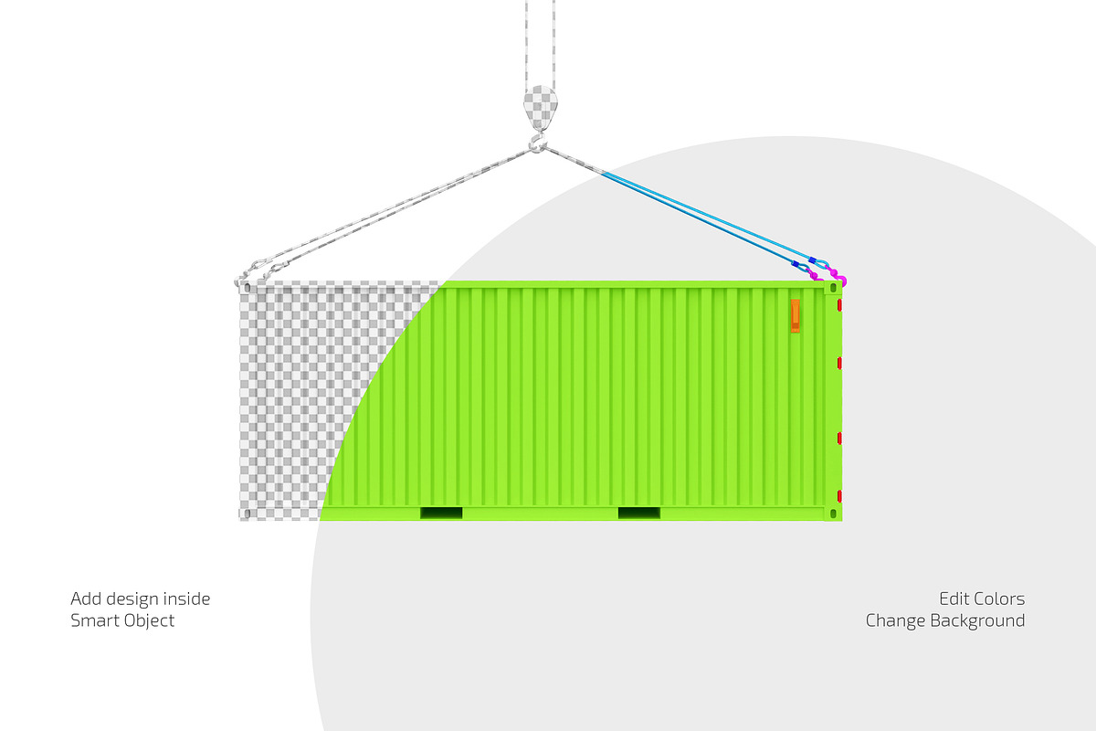 Shipping Container Mockup Set, a Cups & Container Mockup by Country4k (Photo 2 of 4)