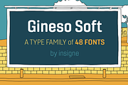 Gineso Soft, a Sans Serif Font by insigne (Thumbnail 1 of 6)