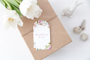 Gift Tag Mockup,Easter Mockup