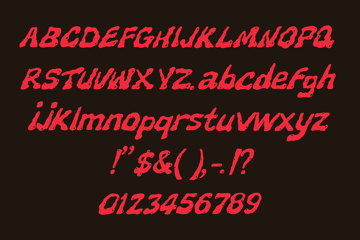 SFC Splitz, a Handwritten Font by Skilline Supply Co. (Photo 4 of 5)