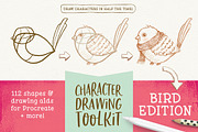 Procreate Bird Drawing Toolkit, a Brush Add-On by Lisa Glanz (Thumbnail 1 of 13)