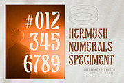 Hermush Display, a Font by Letterhend Studio (Thumbnail 9 of 9)
