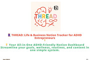 Life & Biz Tracker Notion Template, an App Template by Red Thread Studio (Thumbnail 1 of 3)