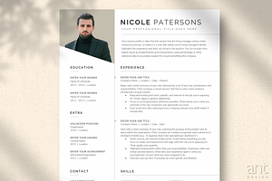 Professional Resume Template, a Resume Template by AntDesignStudio