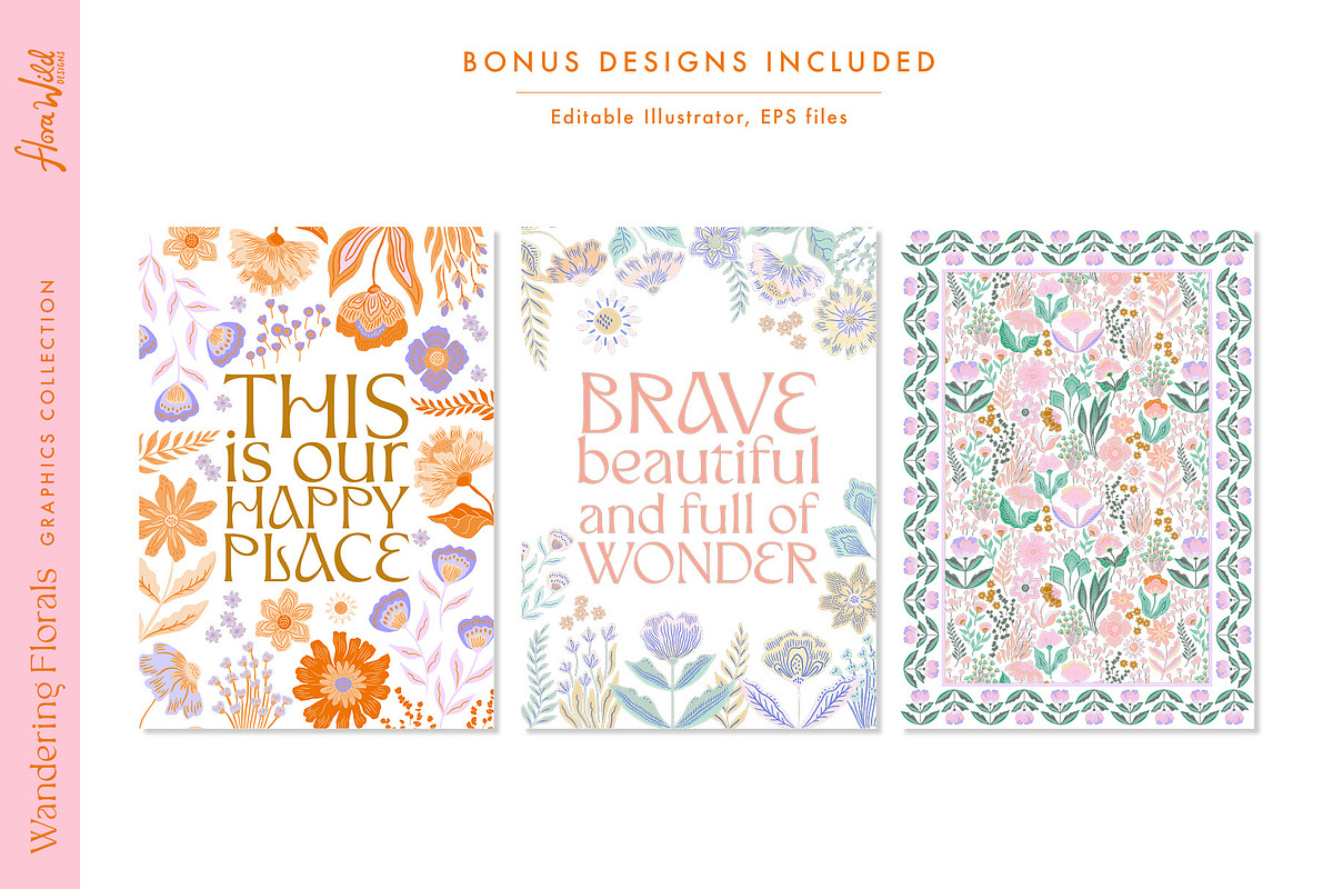 Wandering Boho Florals clipart, an Illustration by Flora Wild Designs (Photo 12 of 13)