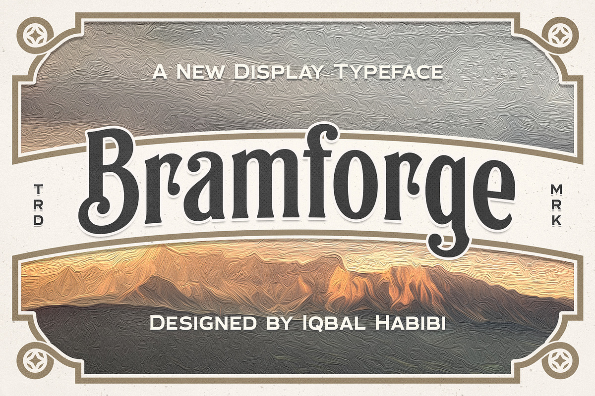 Bramforge - Display Serif Typeface, a Serif Font by iqbal habibi (Photo 1 of 10)