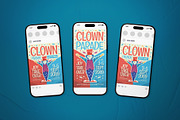 Clown Parade Event Flyer Set, a Flyer Template by The Good Store (Thumbnail 2 of 2)