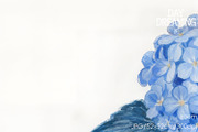 Serene Blue Hydrangea, a Decorative Illustration by yahu88studio (Thumbnail 3 of 3)