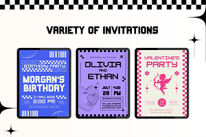 30 Retro Y2K Invitation Templates