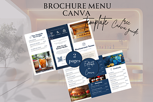 BROCHURE MENU CANVA TEMPLATE, a Marketing Template by Daring Digies