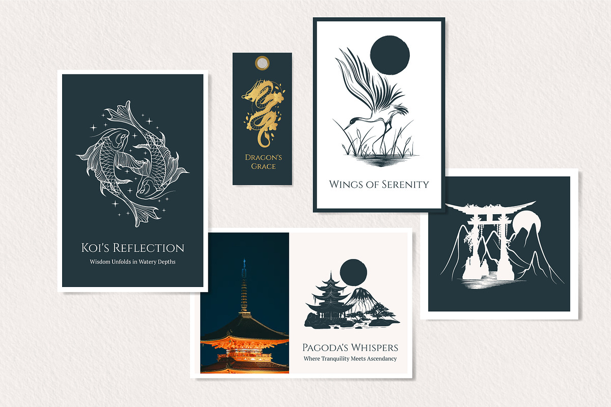 Hand Drawn Japanese Art Collection, a Decorative Illustration by KirillsWorkshop (Photo 2 of 7)