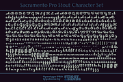 Sacramento Pro Stout, a Script Font by Stiggy & Sands (Thumbnail 5 of 5)