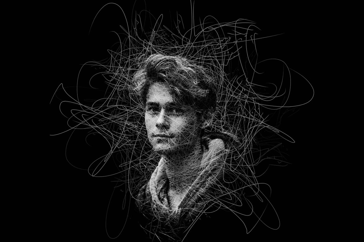Pencil Scribble Art Photoshop Action, an Action Add-On by MRI STUDIO (Photo 6 of 10)