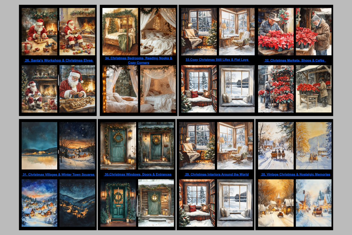 Christmas & Winter AI Prompts Vol 2, an Object Illustration by Daffodil Dream Studio (Photo 6 of 6)