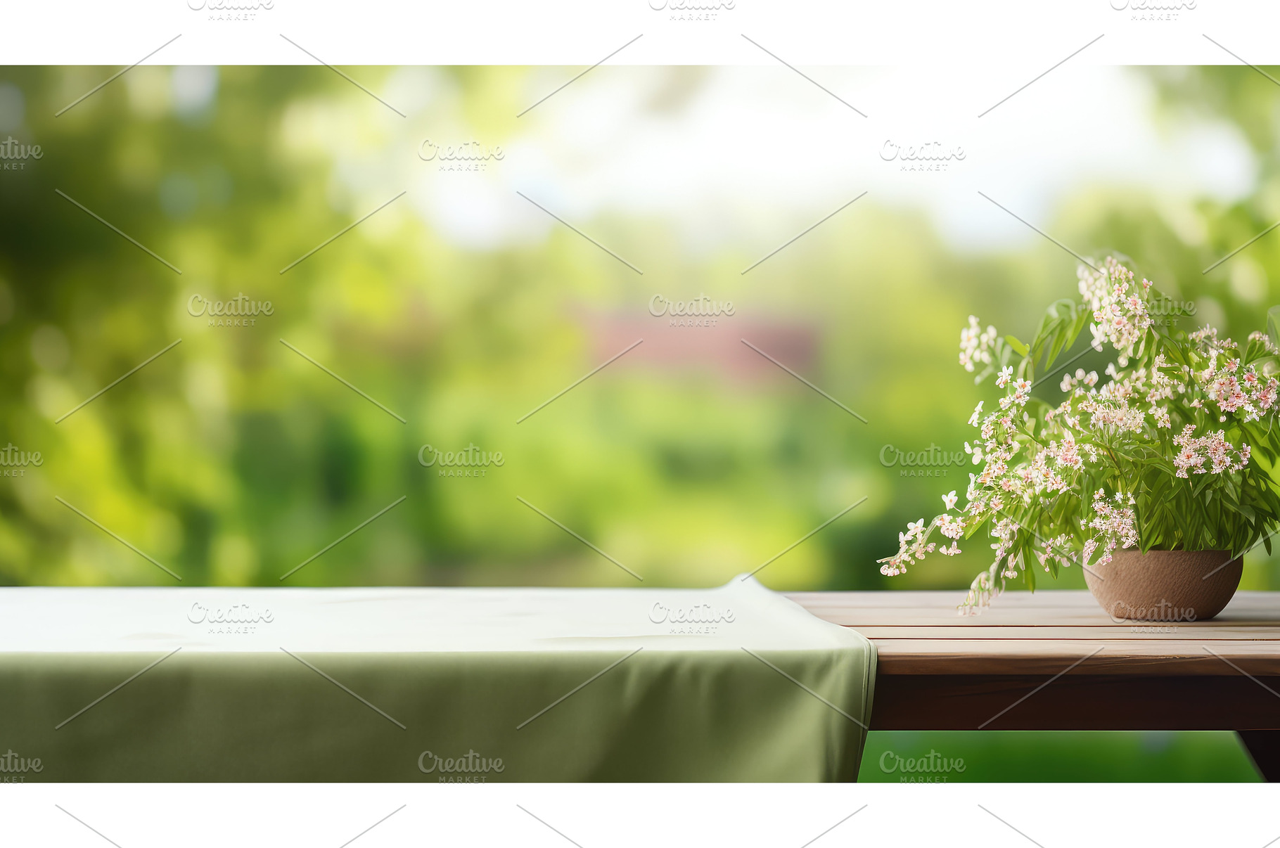 wooden green blur table table ai, a Background Photo by pikepicture