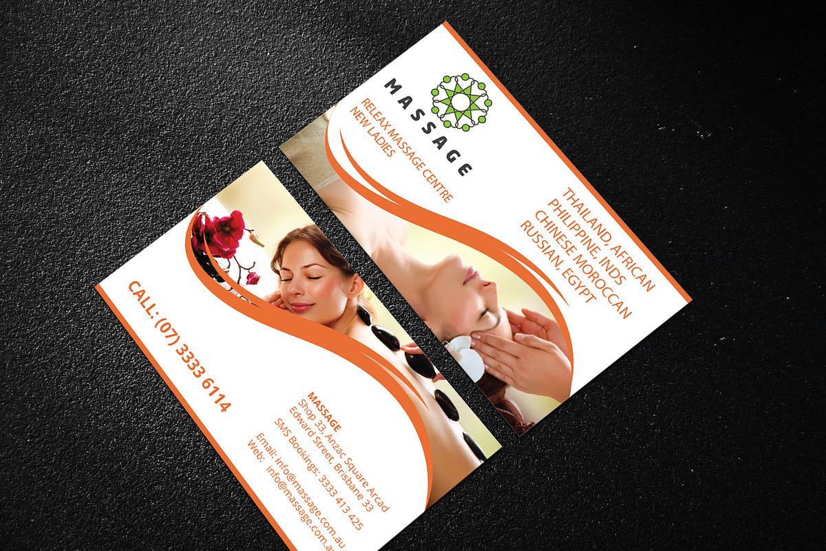 MASSAGE BROCHURE, FLYER & B.CARD SET, a Brochure Template by Sajida Salim (Photo 6 of 6)