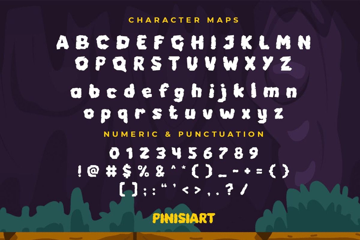 Cave Stone – Cartoon Font, a Sans Serif Font by Pinisi ART (Photo 2 of 10)
