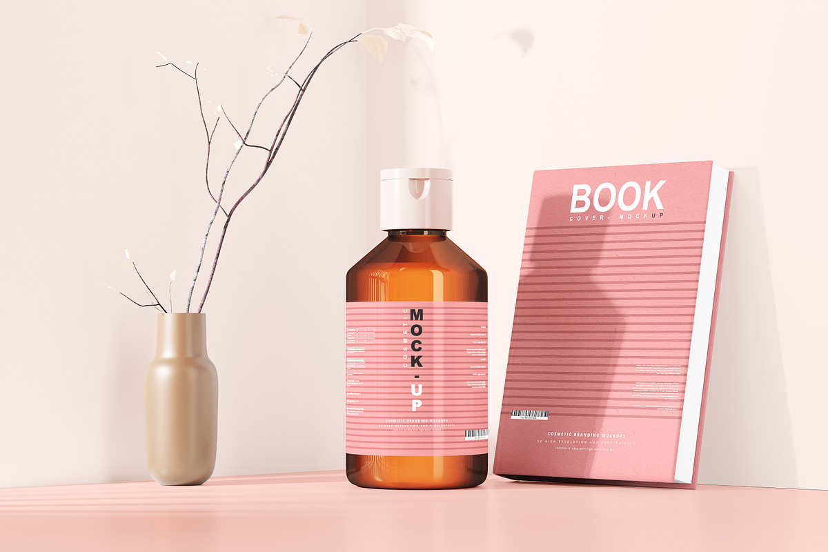 250+ Cosmetic Branding Mockup Bundle, a Cups & Container Mockup by pmvch (Photo 54 of 273)