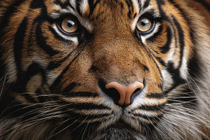 Majestic tiger portrait showcasing, a Photo by Pavel_design