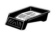 Paint Roller Tray Icon Silhouette, an Icon by hafijul (Thumbnail 9 of 10)