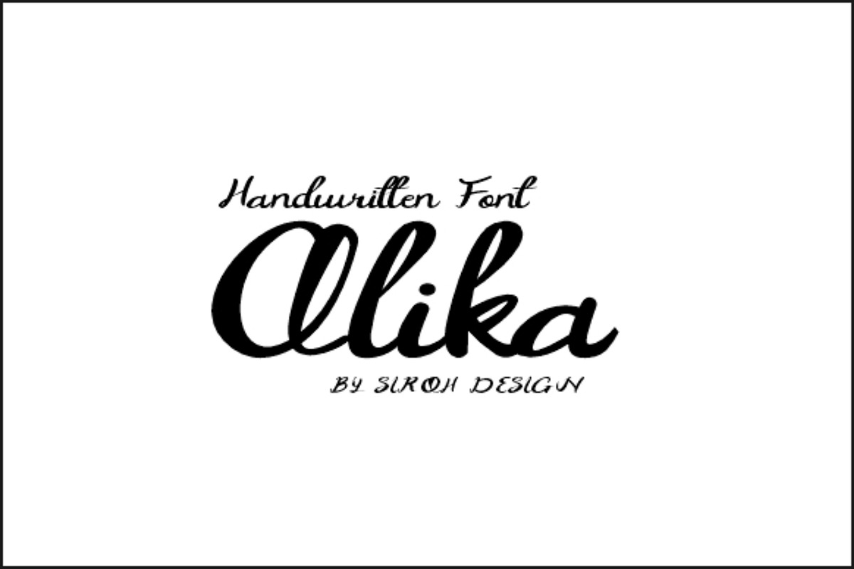Qlika Font, a Script Font by atapdesain (Photo 1 of 3)