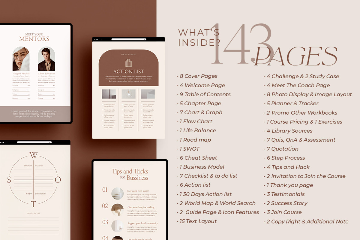 WorkBook Creator for Coach CANVA PS, a Magazine Template by Eviory (Photo 3 of 49)