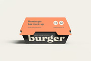 Hamburger Box Mockup, a Packaging Mockup by zippypixelstudio (Thumbnail 6 of 8)