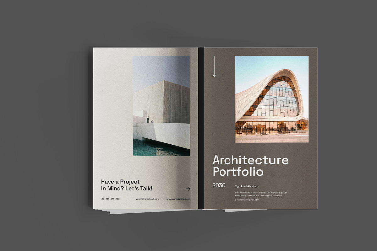 Brown Minimal Architecture Portfolio, a Brochure Template by Neermana (Photo 11 of 11)