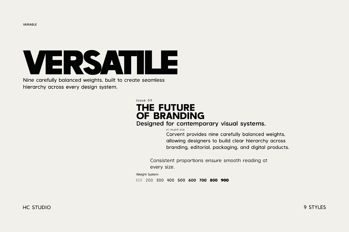 Corvent – Geometric Sans Serif, a Sans Serif Font by Hasbi Creative (Photo 9 of 19)