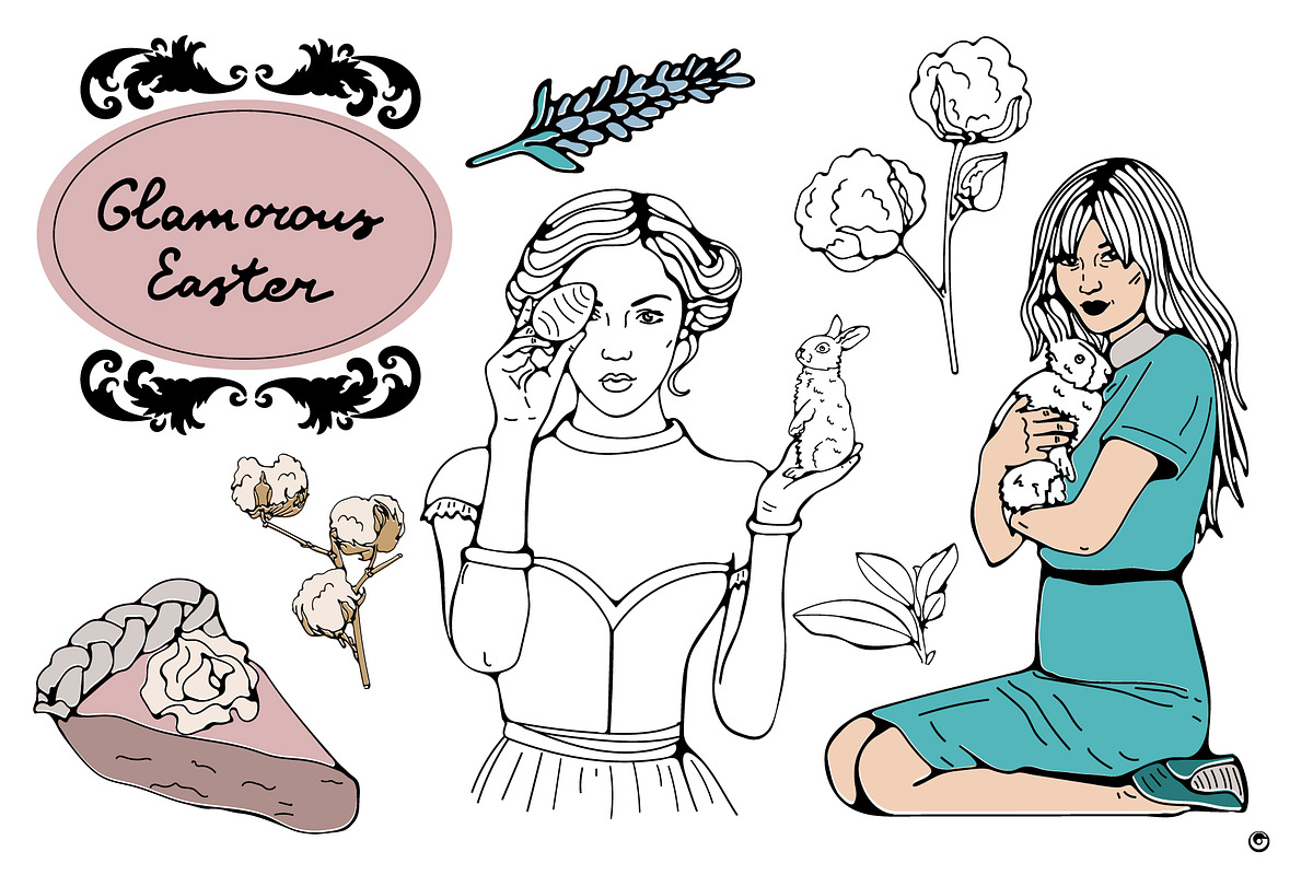 Glamorous Easter, a Person Illustration by Olillia (Photo 3 of 4)