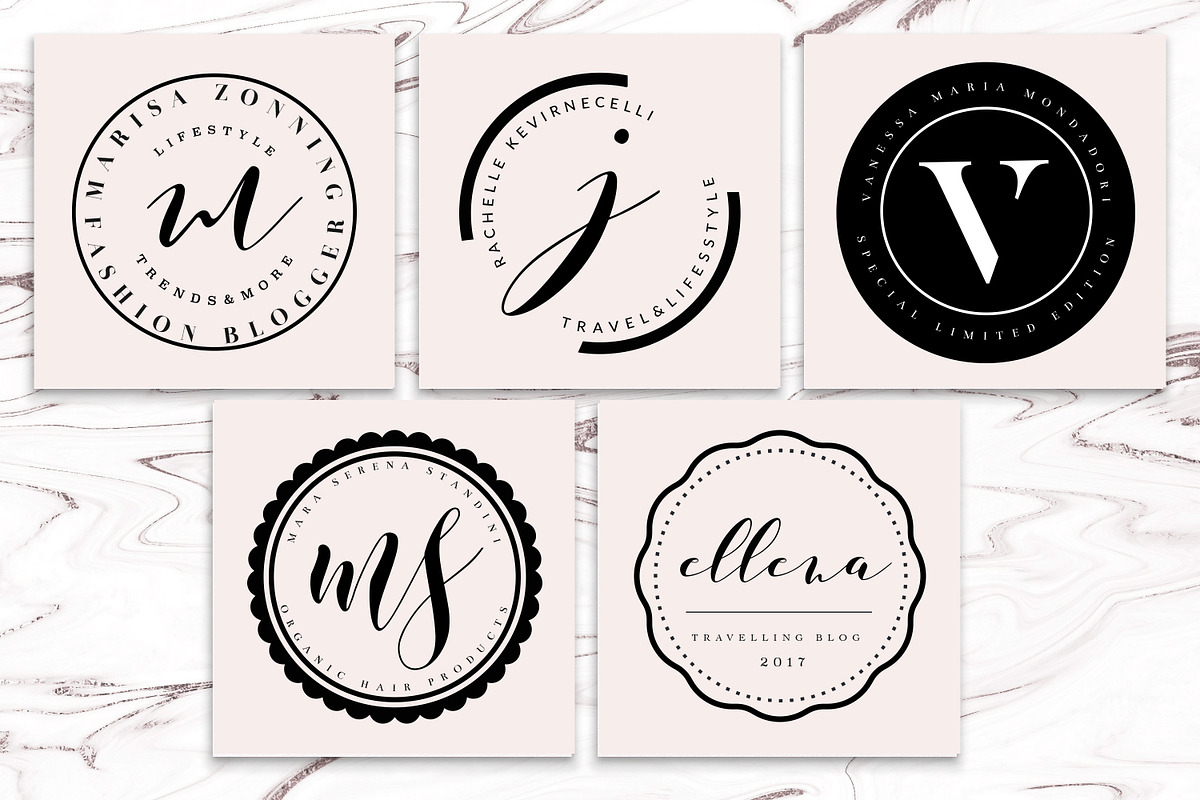 PREMIUM 120 Stamp Logo Bundle, a Branding & Logo Template by IsikChic (Photo 11 of 30)