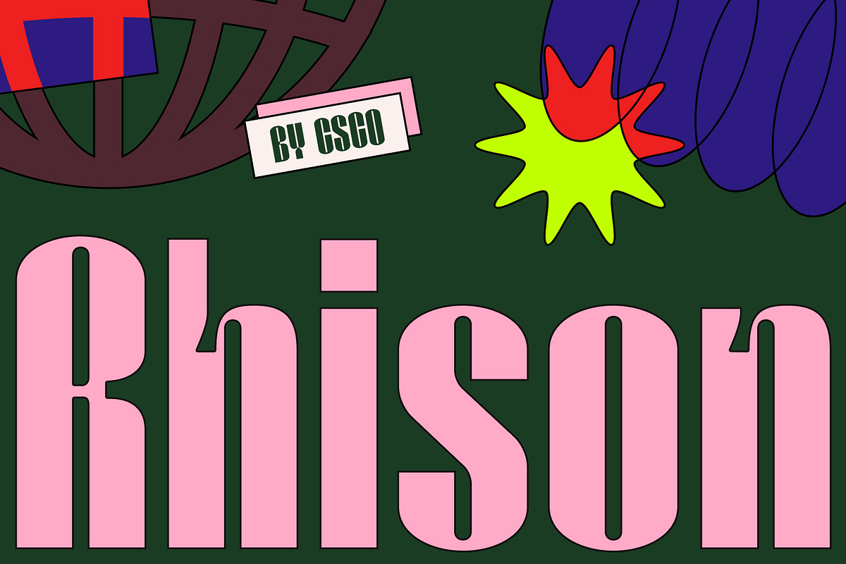 Rhison – Condensed Font, a Sans Serif Font by Craft Supply Co. (Photo 1 of 8)