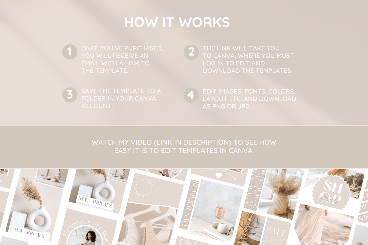 Beige Business Card Template, a Business Card Template by SunshineStudioBoutique (Photo 9 of 9)
