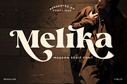 Melika - Modern Serif Font, a Serif Font by Font Liner (Thumbnail 1 of 13)
