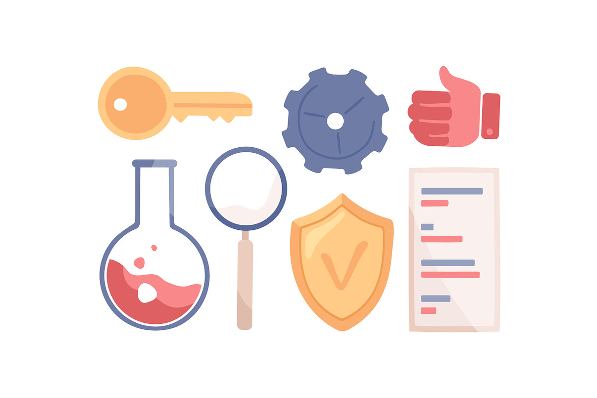 Web media research icons, an Object Illustration by Good Studio (Photo 2 of 3)