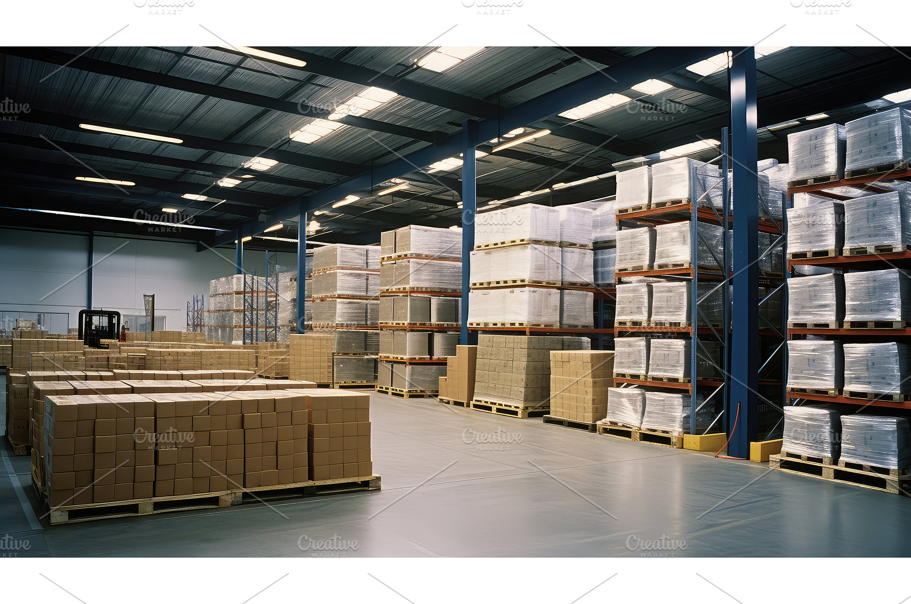 organization warehouse interior ai, a Transportation Photo by pikepicture