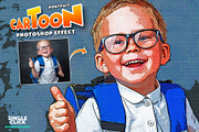 Portrait Cartoon Effect FX, an Action Add-On by U_Design (Thumbnail 1 of 8)