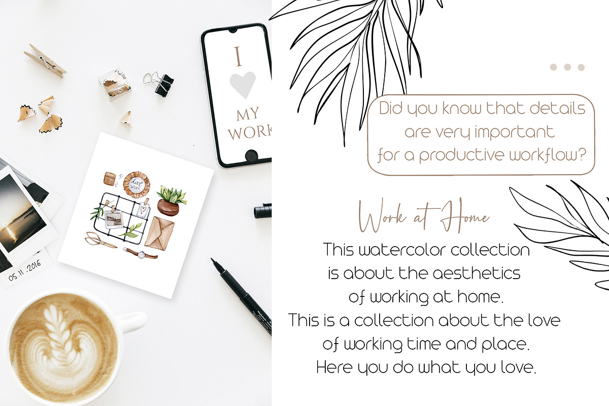 Work at Home Collection, a Texture Illustration by S_ARTLOVE (Photo 2 of 11)