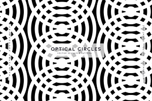 Optical Circles, a Pattern Graphic by MalyskaStudio
