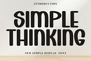 Simple Thinking, a Script Font by FreshTypeINK (Thumbnail 1 of 8)