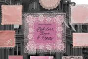 Vintage Pink Lace, Bows & Papers, an Object Graphic by Lana Elanor (Thumbnail 7 of 15)