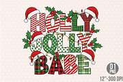 Holly Jolly Babe Christmas PNG, an Illustration by Designking (Thumbnail 1 of 4)