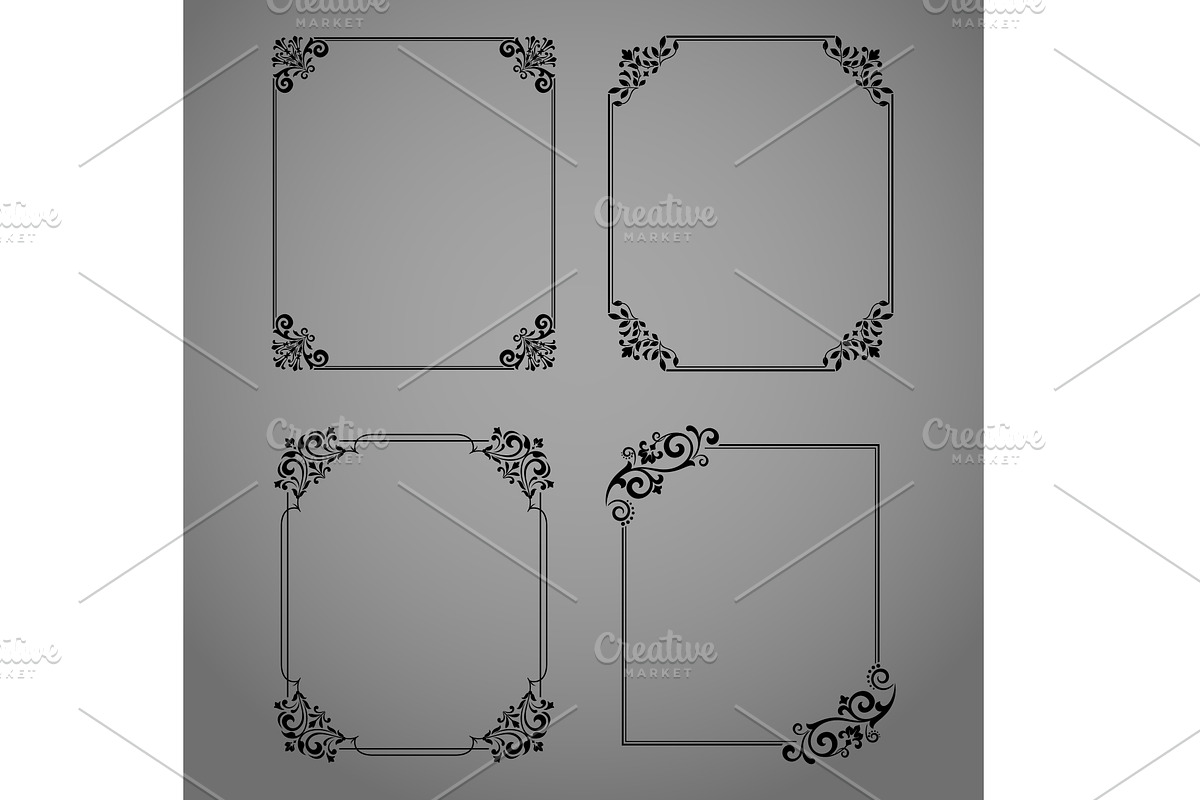 Set of decorative frames, a Pattern Graphic by RODINA (Photo 1 of 3)
