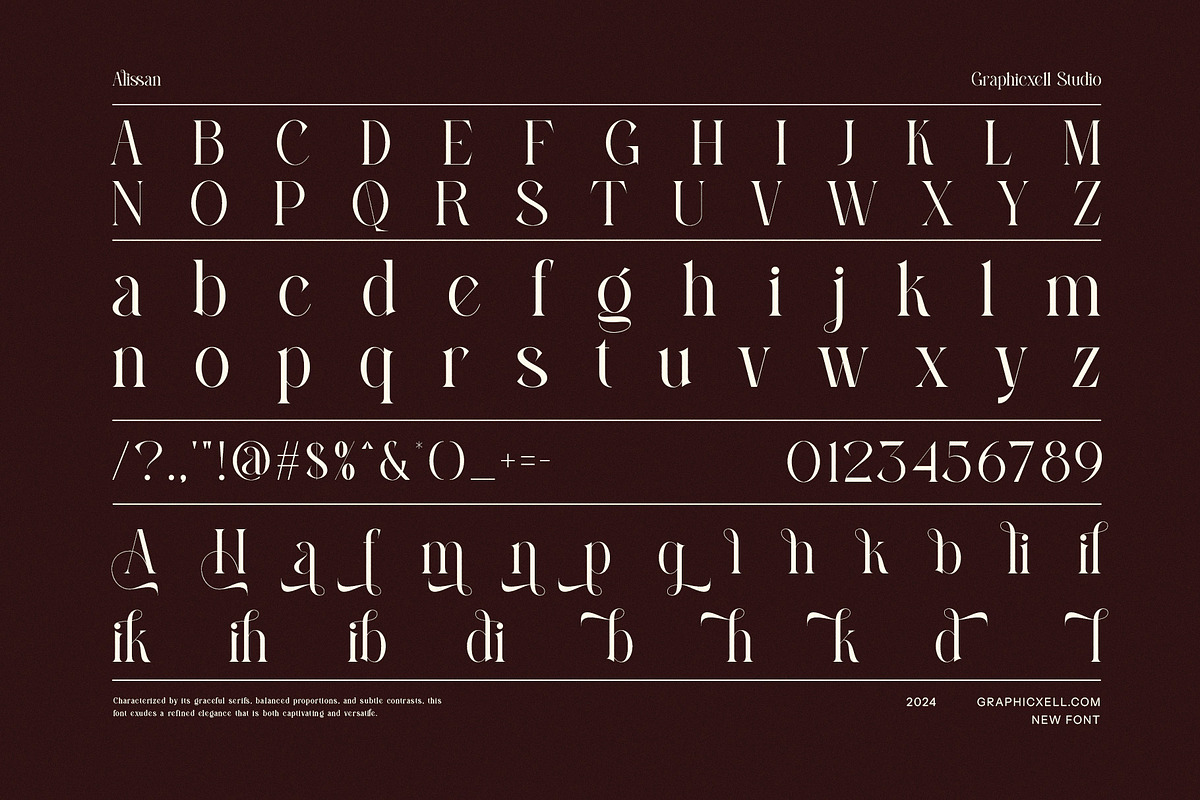 Alissan - Modern Serif Font, a Serif Font by Graphicxell (Photo 8 of 8)