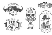 Movember design elements, an Illustration by 1baranov (Thumbnail 1 of 3)