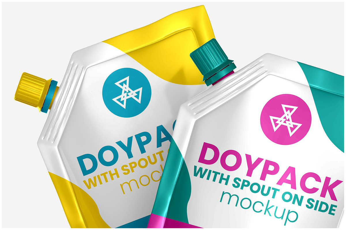 Doypack with Spout on Side Mockup, a Packaging Mockup by Illusiongraphic (Photo 20 of 25)