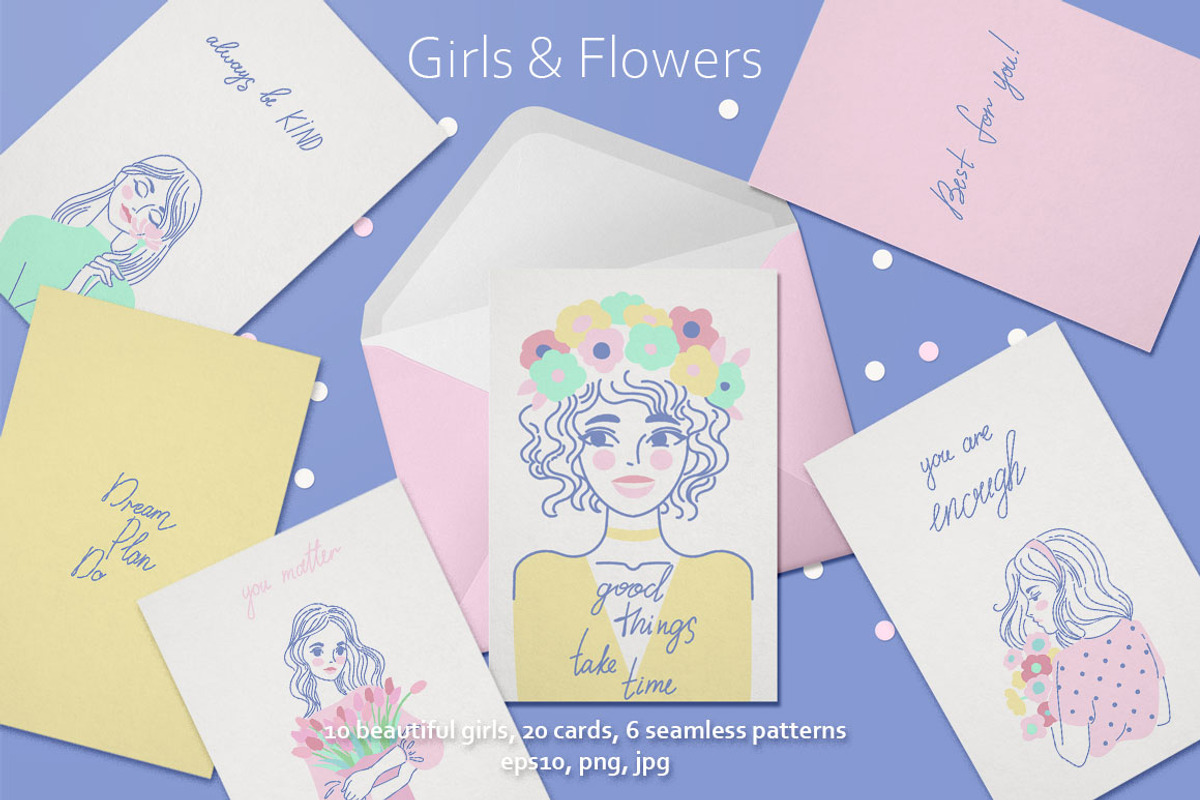 Girls & Flowers, an Object Graphic by Anastasia (Photo 1 of 13)