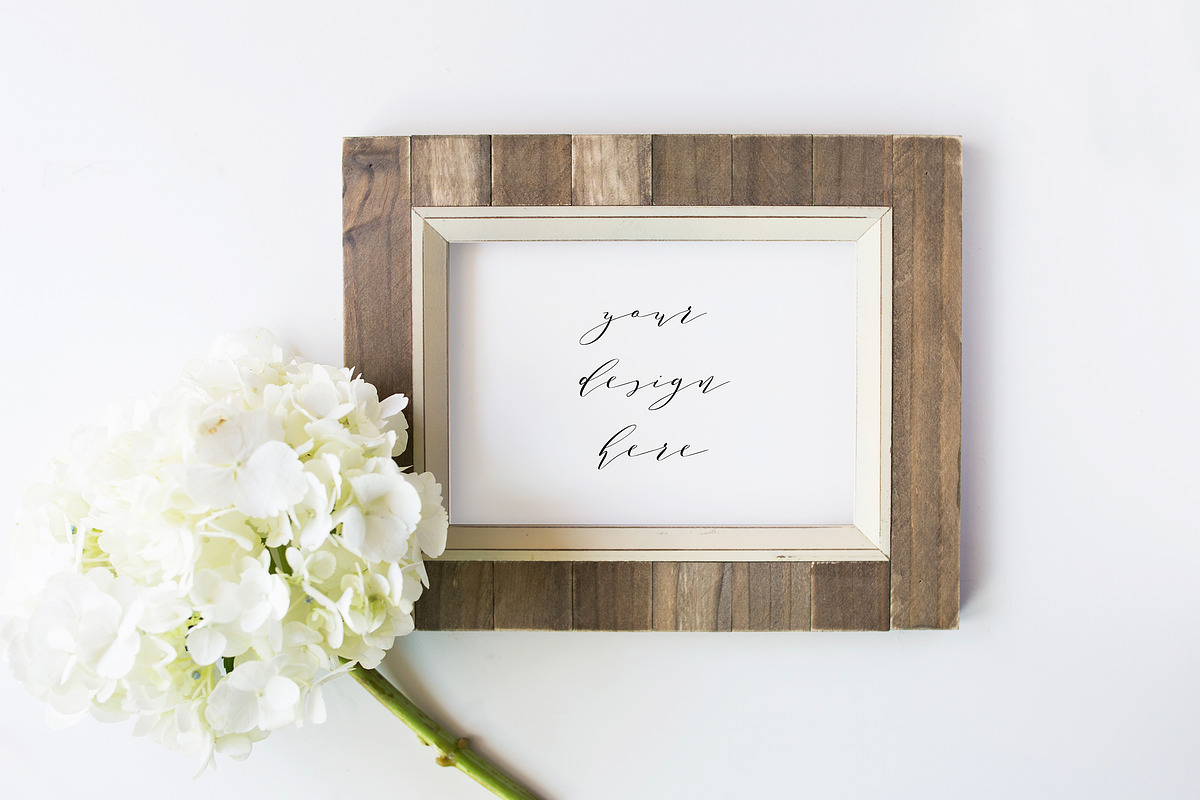 Rustic Frame Mockup Set, a Print Template by daintydarling (Photo 1 of 2)