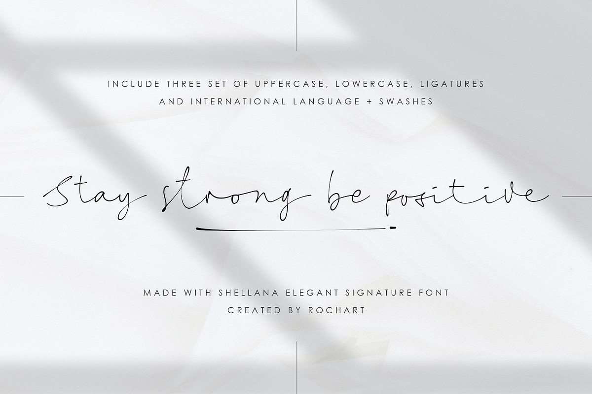 Shellana || Elegant Signature Font, a Script Font by Rochart (Photo 6 of 11)