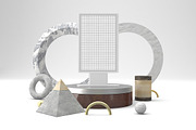 Abstract Billboard Mockup, an Advertising Mockup by Qaleb Studio (Thumbnail 1 of 2)